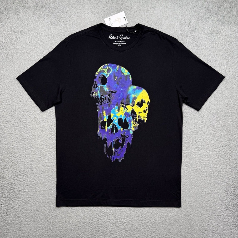 Robert Graham Scream Skull T-Shirt - Picture 2 of 4
